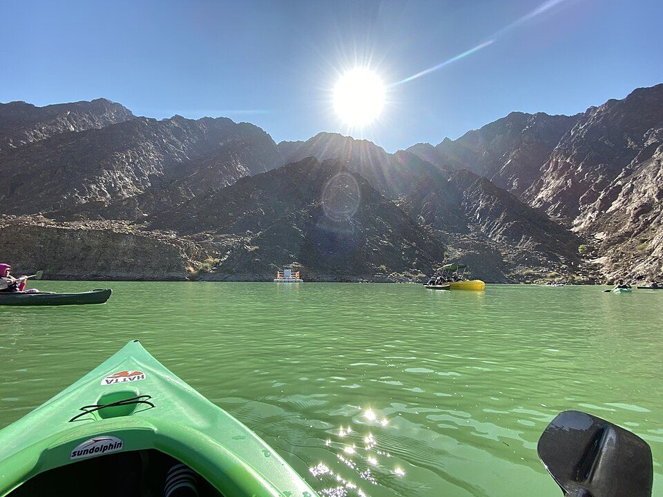 Kayaking at Hatta Dam